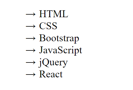 How to add arrow symbol in front of every list item in CSS